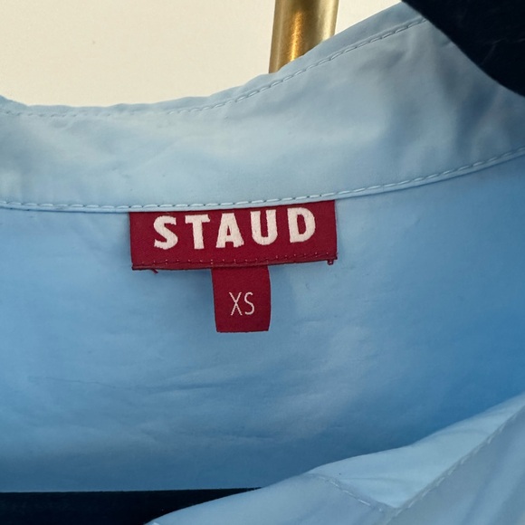Staud | Chamomile Blue Shirt NWT XS 
RSMP $195
*Brand new with tags. No flaws. - Picture 5 of 8
